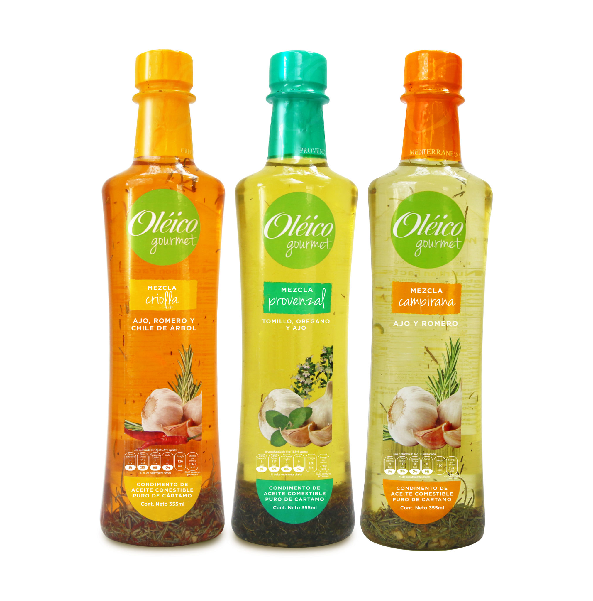 Aceite Oléico Gourmet 355Ml (3 Piezas) Oléico® Aceite Comestible
